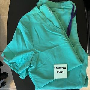 Surgical Green Scrub Top and Pants Set
